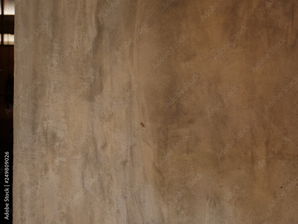 Fototapeta premium brown concrete wall background,dirty cement floor