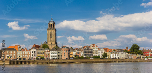 Panorama of Deventer and he IJssel river in The Netherlands photo