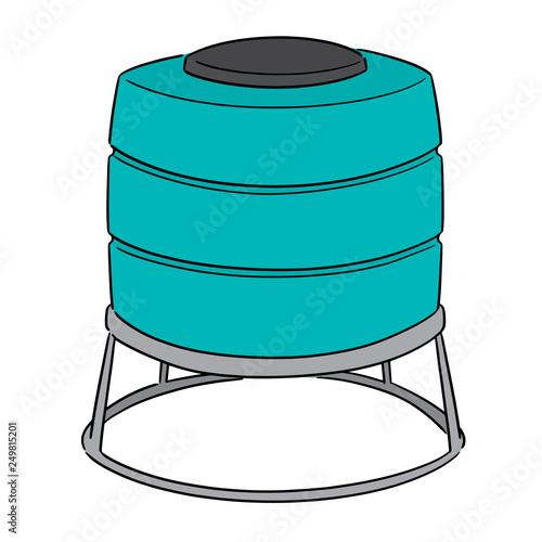 vector of water storage tank