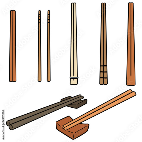 vector set of chopsticks