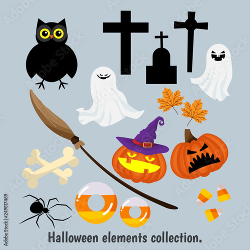 Halloween elements collection.