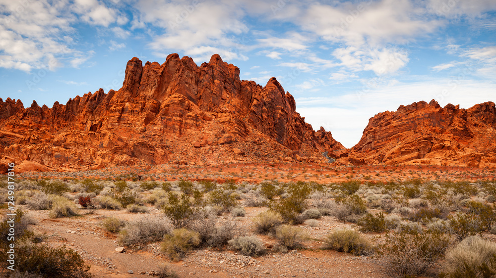 Valley of Fire Sandstone Mountain Landscape