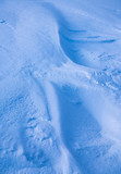 Details of drifting snow patterns. Vertical view.