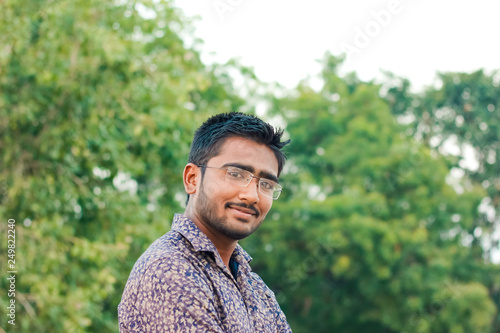  Indian young working on laptop
