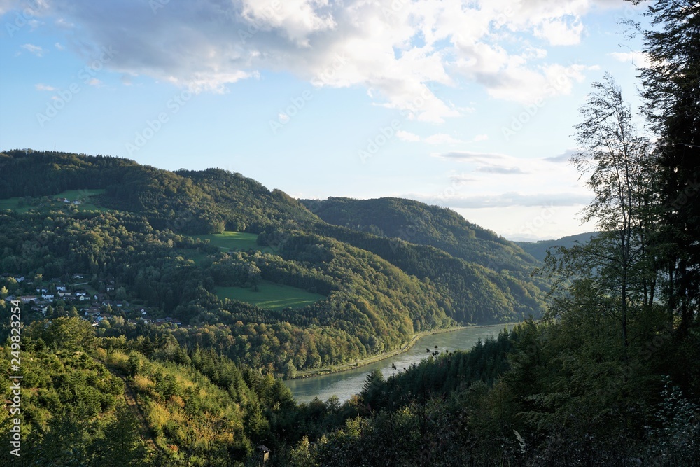 Klammletein und Holzschwemme in Grein in Österreich