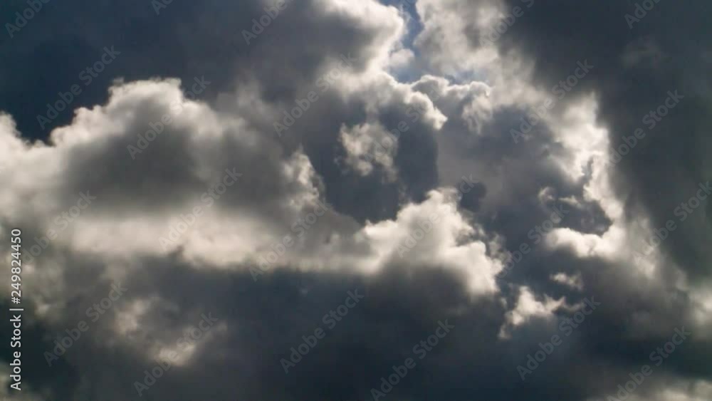 Dark clouds quickly fly across the sky Dark clouds quickly fly across the sky