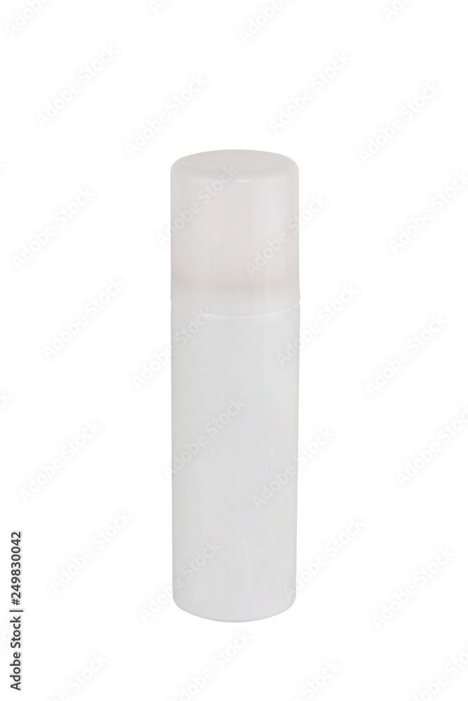 Deodorant spray white can, isolated on white background Deodorant spray white can, isolated on white background