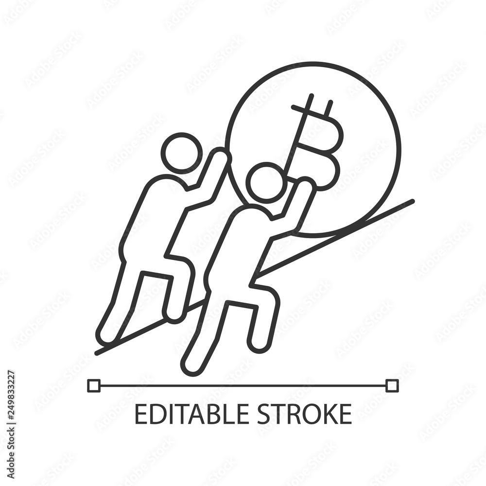 Teamwork linear icon Teamwork linear icon