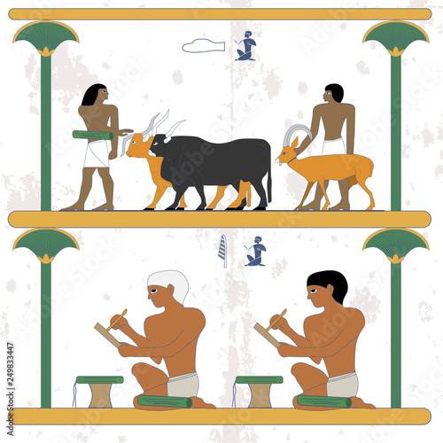 Obraz na plátně Ancient egypt background