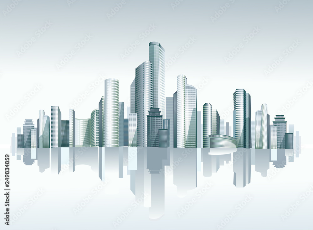 Vector urban cityscape 