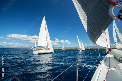 Sailing regatta yachts competition