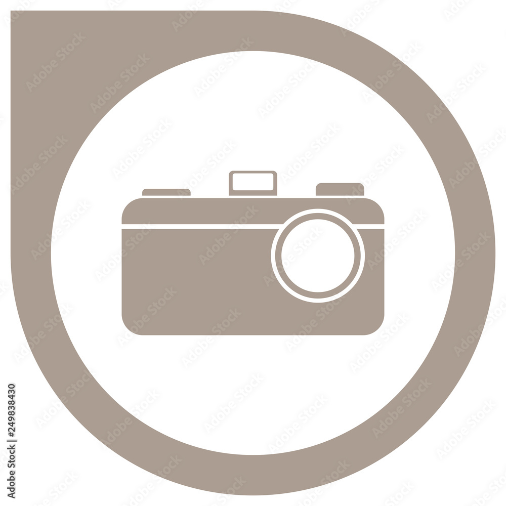 Simple camera logo - grey Simple camera logo - grey