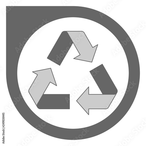 Free Download Simple recycling logo - GFXLoad