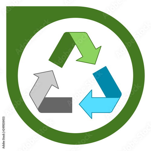 Free Download Simple recycling logo - GFXLoad