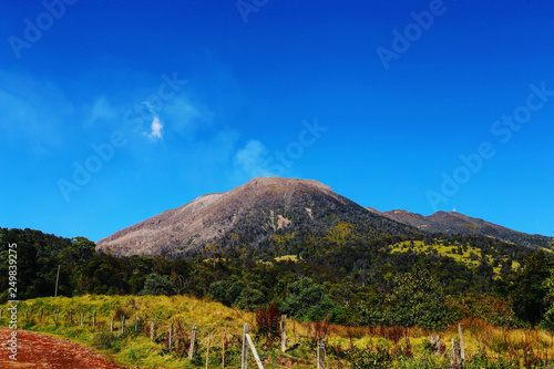 smoking volcano turrialba photo