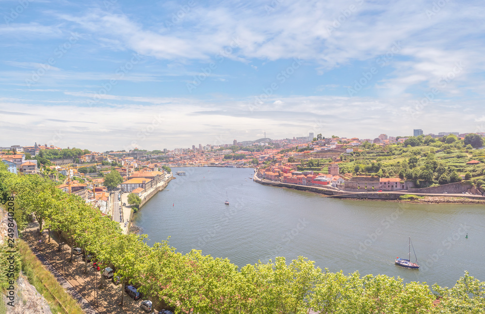 View of the Douro River. Porto, Portugal 