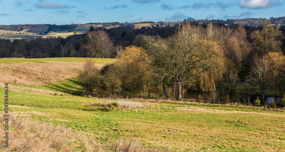 North Downs in Kent viewed from a footpath near Leeds, Maidstone North Downs in Kent viewed from a footpath near Leeds, Maidstone