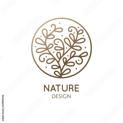Tropical plant logo