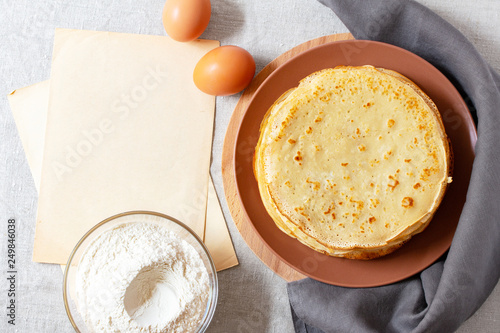 traditional pancakes for the spring carnival