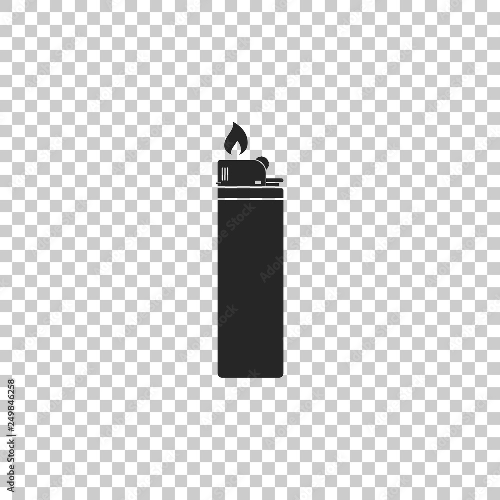 Lighter icon isolated on transparent background. Flat design. Vector Illustration Lighter icon isolated on transparent background. Flat design. Vector Illustration