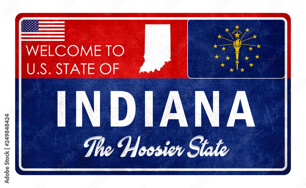 Welcome to Indiana - grunde sign