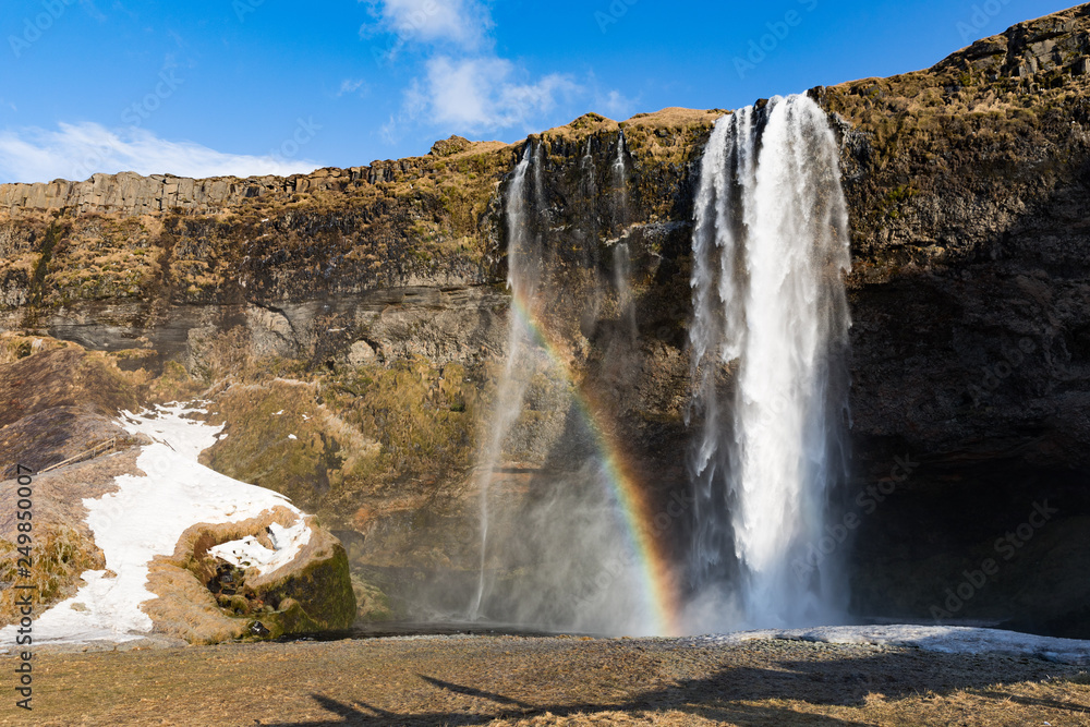 Obraz premium Seljalandsfoss Wasserfall in Island
