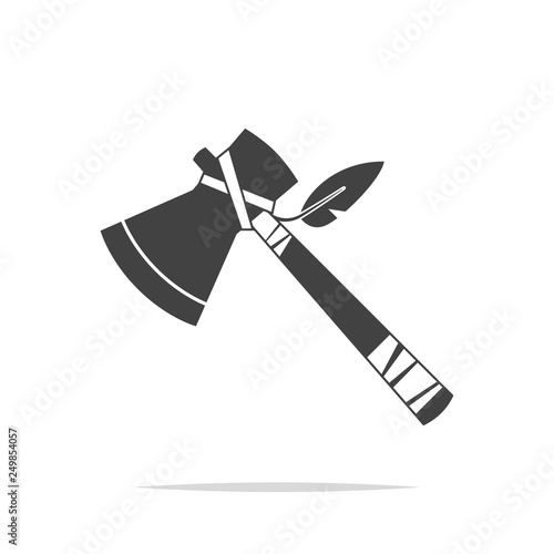 Native american axe icon vector isolated