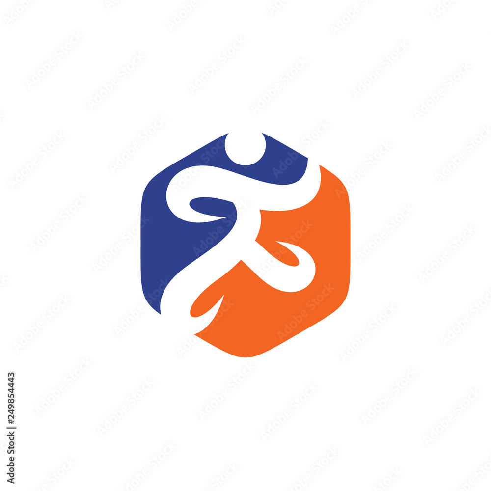 Runner logo design vector template Runner logo design vector template