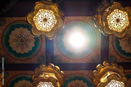 ceiling of the chinese temple singapore