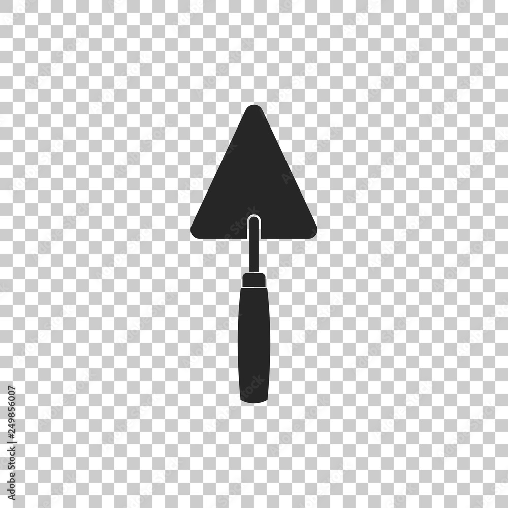 Trowel icon isolated on transparent background. Flat design. Vector Illustration Trowel icon isolated on transparent background. Flat design. Vector Illustration