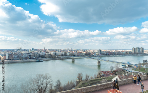Wallpaper Mural Night panoramic view of the city of Novi Sad Torontodigital.ca