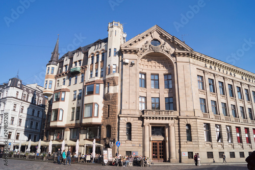 old houses in Riga, Latvia
