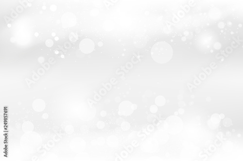 White abstract, Bokeh background, celebration seasonal holiday vector illustration
