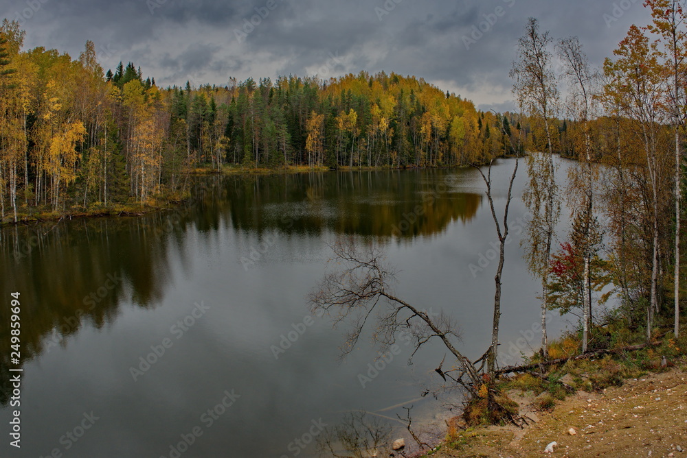 Russia. Republic of Karelia. Islands on the North-West coast of lake Ladoga near the town of Sortavala.