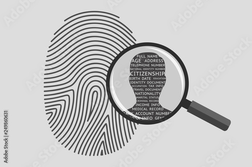 Fingerprint and personal information