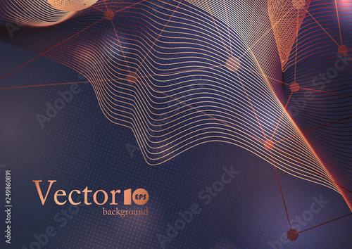 Abstract geometric plexus background