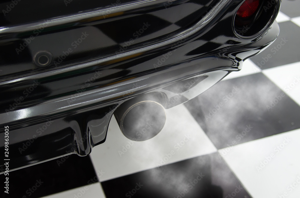 car exhaust smoke