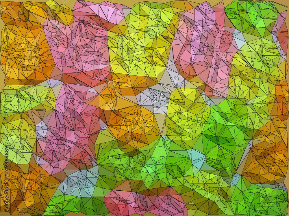 beautiful illustration of colorful abstract background on light background  