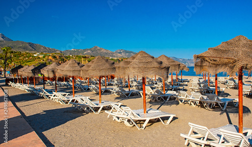 Nice beach in Nerja, Spain