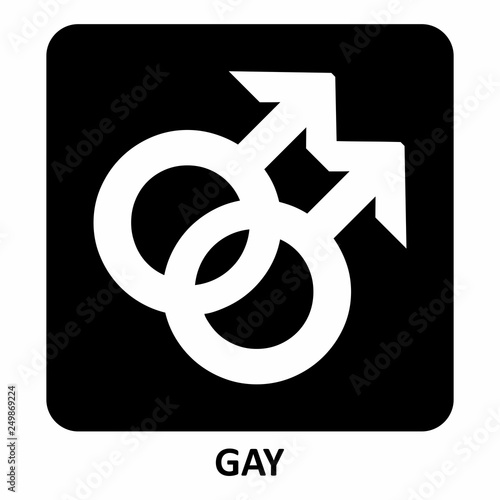 Gay symbol illustration