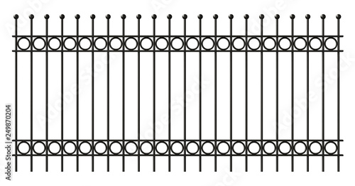 Iron lattice fence