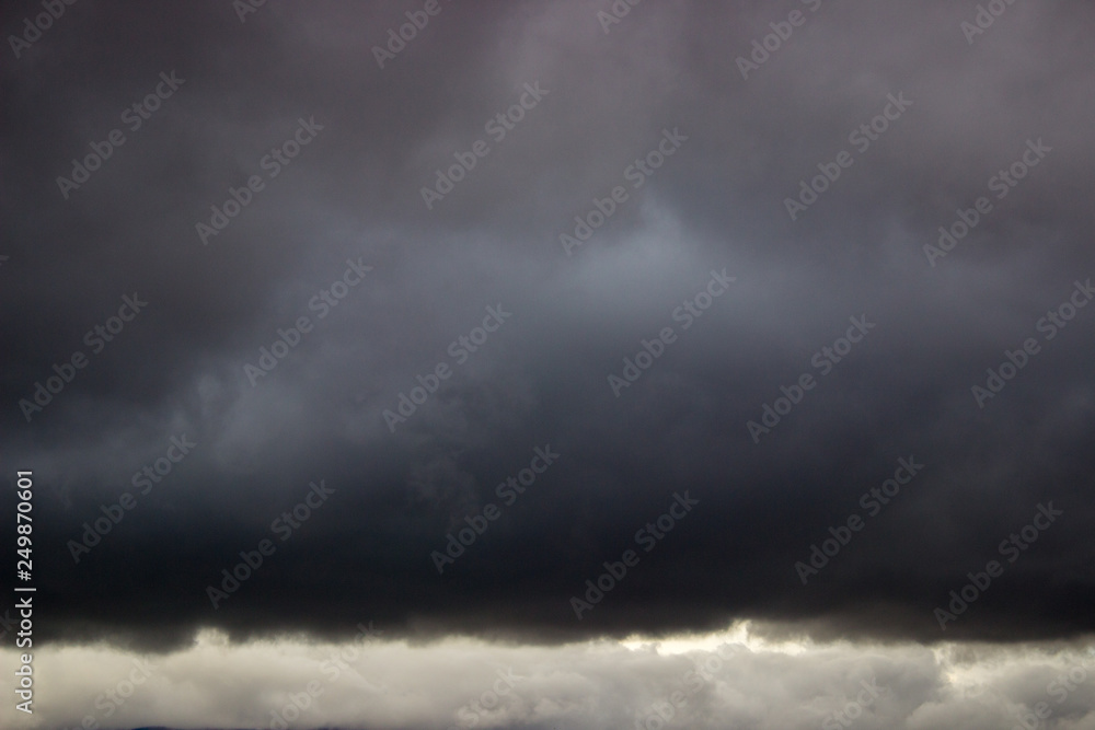 blue sky with clouds landscape