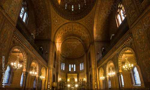 Italia, Toscana, Firenze, interno della Sinagoga.