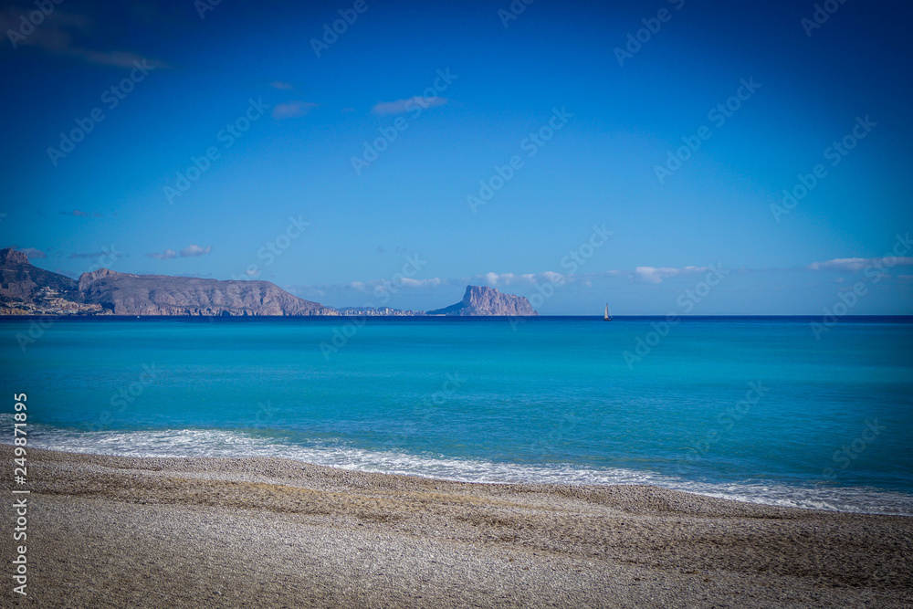 Beautiful beaches of Albir in Spain