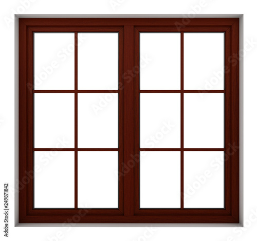 Wooden window frame