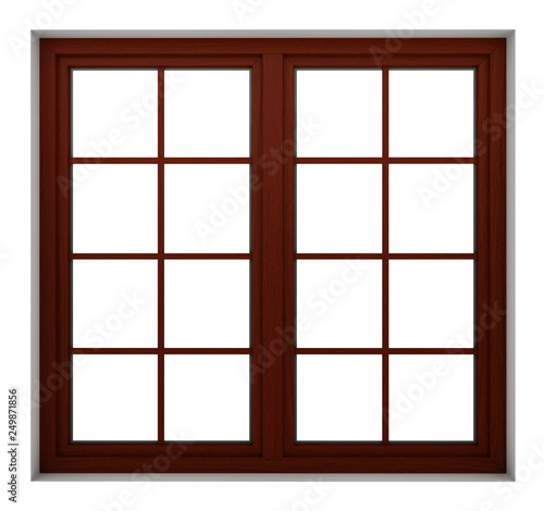 Wooden window frame