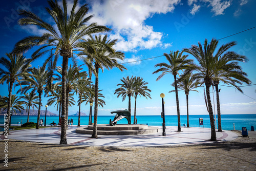 Beautiful beaches of Albir in Spain photo