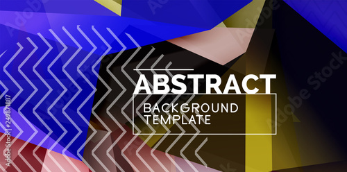 Triangular low poly background design