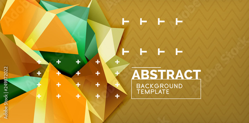 Triangular low poly background design