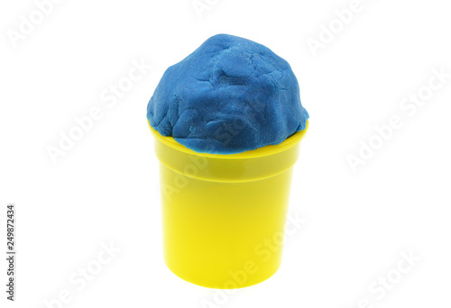 blue  play dough